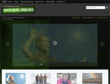 Tablet Screenshot of naturalheroes.org